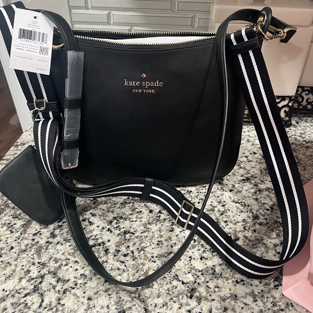 COPY - Kate spade Large leather Rosie black crossbody purse NWT